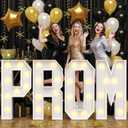 Froova Prom Marquee Letters for 2026 Graduation Decorations Light Up Sign 3FT Large Mosaic Letters Cardboard Pre-Cut Frame for Class of 2026 High School College Grad Prom Party Sign Backdrop Party