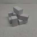 9 Pack Square White Metal Tins, Square Tin Can, Small Tea Tin Canisters, Loose Leaf Tea Storage Containers with Airtight Lids, Tea Containers for Loose Tea, Herbs, Coffee, Cube Sugar