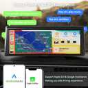 8.1" Portable Wireless Carplay Car Stereo, Apple CarPlay & Android Auto, 2K Built-in Dash Cam, 1080P Backup Camera, Plug & Play Touchscreen with Offline GPS Navigation, Bluetooth 5.2 for Truck SUV RV