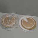 2 Pack Lazy Susan Organizer Turntable, Clear 9 Inch Rotating Organizer Tray for Cabinet Table Top, Round Non-Skid Refrigerator Lazy Susan, Kitchen Storage for Pantry Countertop Bathroom, Spice Rack