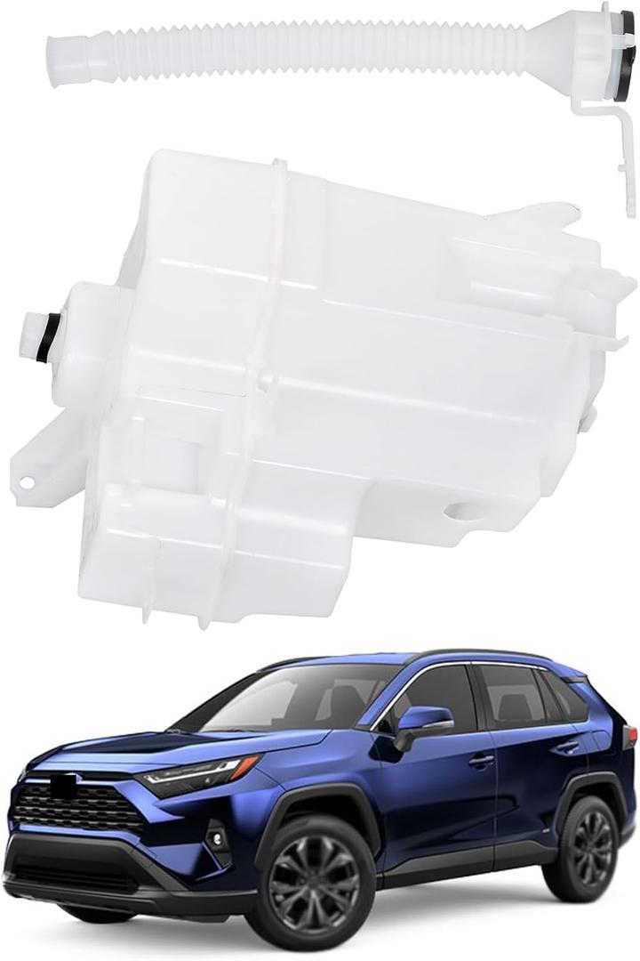 Plastic Glass Windshield Washer Fluid Reservoir Tank Replacement for RAV4 2013-2018
