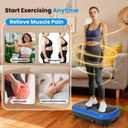 AXV Vibration Plate Fitness Platform Exercise Machine Vibrating Shaking Full Body Shaker Workout Vibrate Stand Shake Board Sport for Weight Loss Fat Burner for Gym Home Office