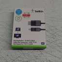 Belkin Mini Displayport to HDMI Cable 6ft - Compatible with 4k Monitors - HDMI to Displayport Cable - Connect TV & Monitors to MacBook Pro, Surface Pro & More (Black/White)
