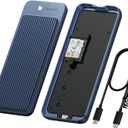 Enhanced USB4 M.2 NVMe PCIe SSD Enclosure - 40Gbps Ultra-Fast Transfer, Tool-Free Setup, Dual-Sided Cooling, with PCIe4.0 256GB SSD