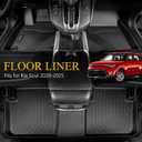 Wailtnb-Floor Mats & Cargo Mat Custom for Kia Soul 2024-2020 All Weather Mat Protection Waterproof Non-Slip Durable Floor Liners Full Set Soul Accessories Black