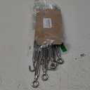 Turnbuckle Lsqurel 10PCS 304 Stainless Steel Turnbuckle Hook and Eye Heavy Duty M4 M6 M8 M10 Tensioner Adjustable Shade Sail Hardware for Tightening up Metal Cable Wire 5/32 1/4 5/16 3/8