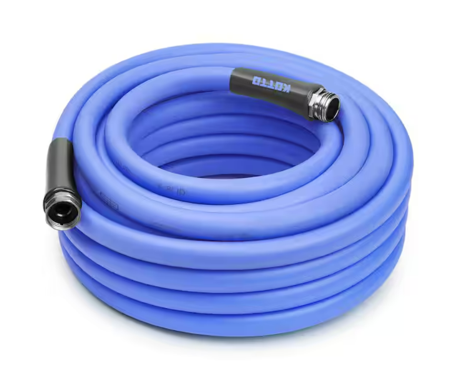 KOTTO
5/8 in. Dia x 50 ft. Heavy Duty Garden Hose, High Flow, Lightweight, Leak-Proof, Flexible Water Hose, Blue