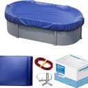 Yankee Pool Cover for Oval Pool | 12 x 18-ft | Oval Winter Pool Cover for Above Ground Pools | Extra Thick & Durable, UV-Resistant | Above-Ground Pool Protection