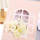 LOVEANNA Pretty Handmade Flower Elegant Baby Girl Shower Birthday Thank You Wedding Cards with Envelopes Floral Bridal Shower,4x6 Inches,4 Combinations