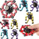 Fidget Spinners 8 Pcs for Kids and Adults Stress Relief Sensory Toys for Boys and Girls Fingertip Gyros Party Favors Sensory Fidget Toys Stocking Stuffers Bulk Gifts Trasransformable
