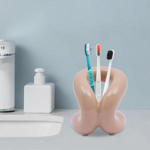 YIYIBYUS Handmade Ceramic Holder Stand,Ceramic Holder Stand, Toothbrush Holder, Makeup Brush Holder