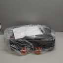 RUGCEL WINCH 12V DC Electric Portable Utility Winch 4500lb/2041kg Single Line Pull with Steel Mounting Plate, Integrated Hawse Fairlead and Synthetic Rope,Wiress Remote, Black