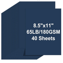 Cardstock 8.5 X 11, 40 Sheets Dark Blue Card Stock, 65lb/ 180gsm Copy Paper, Cardstock Printer Paper For Art, Painting, Invitations, DIY Cards, Craft, Construction, School & Office Supplies