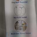 Slip-On Faucet Sprayer Attachment with 6 Ft Hose for Pet Bathing, Kitchen and Utility Sink - Includes 2 Zip-Tie Rings - Fits Round Faucets/Showerheads Up to 3" Diameter (White)