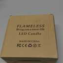 NURADA Flameless Candles with Remote Timer: 3D Wick Battery Operated Led Pillar Fake Candle Set for Wedding Birthday Christmas Decorations - Red 2 Pack (6" x 6")