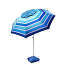 Fisqueen 8FT Large Beach Umbrella for Sand Heavy Duty Wind Portable, Sand Anchor and Stand Bag, UPF 50+ UV Protection, Level 7 Wind Resistance Design, Windproof for Beach, Patio, Yard