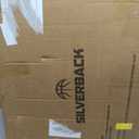 Silverback 23" LED Light-Up Over the Door Mini Basketball Hoop Includes Mini Basketball and Air Pump , Black