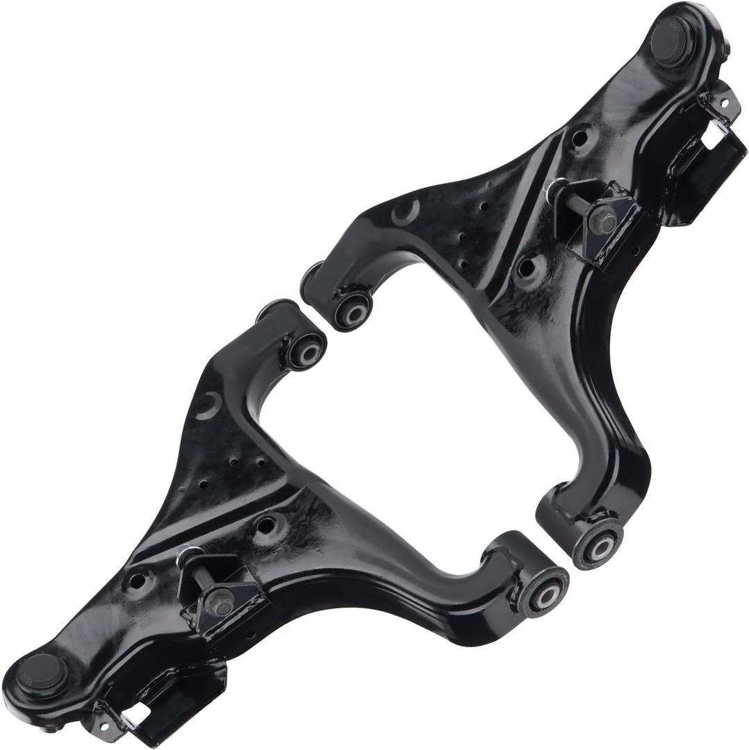 Front Lower Control Arm Assembly for Infiniti QX56 04-10, Nissan Armada 05-15, Pathfinder 04, Titan 04-15, Suspension Kit K620512 K620511 2PCS Set (2PCS Front Lower/Check Fitment In Description)