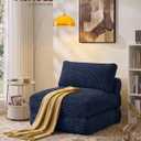 VASAGLE Folding Sofa Bed, Convertible Chair Bed with Pillow, Sleeper Chair