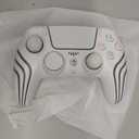 JYELUK Wireless Controller for PS5 with RGB Lighting, White | Compatible with PS5 Controller/Windows PC,/Android/iOS