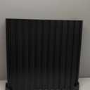 Art3d Slat Wall Panel, 3D Fluted Textured Panel 12-Tile 19.7 x 19.7in. - Black