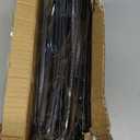 Extra Capacity Plastic Hanging File Folders,12 Pack Reinforced Hang Folder,Heavy Duty 1 Inch Expansion,Filing Cabinet Folders Letter Size for Bulk Files/Medical Charts (Sides Sealed, Black)