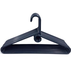 Clothes Hangers 10 Pack Plastic - Heavy Duty Space Saving Coat, Velvet Hangers, Pant Hangers for Closet Organization - Durable Non-Slip, Navy Wardrobe Essentials Bulk Storage