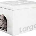 MEEXPAWS Cat Litter Box Enclosure Furniture Odor Control, Large