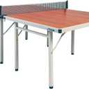 STIGA Space Saver - Compact Ping Pong Table - Separate Table Halves - Regulation Height - No Assembly Required (Brown)