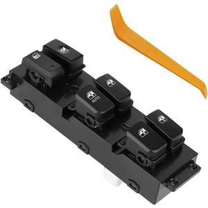 Driver Side Power Master Window Switch 93570-2B830 Fit for 2007-2011 Hyundai Santa Fe, Front Left Power Window Control Switch Button Compatible with Santa Fe 2007-2011 Replace# 93570-2B000S4