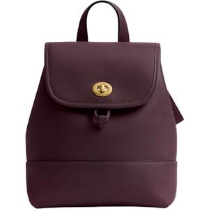 COACH Women's Turnlock Backpack Black Currant One Size