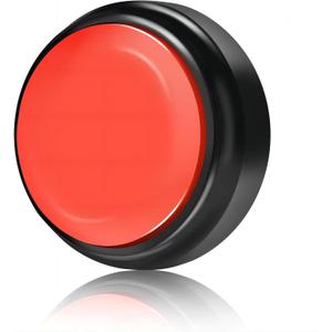 Record Talking Button Easy Button Recording Voice Button Funny OfficeToys Multifunctional Dog Buttons Talk for Communication-Classroom-Friendly Recordable Sound Buttons Buzzer ButtonBlack+Red