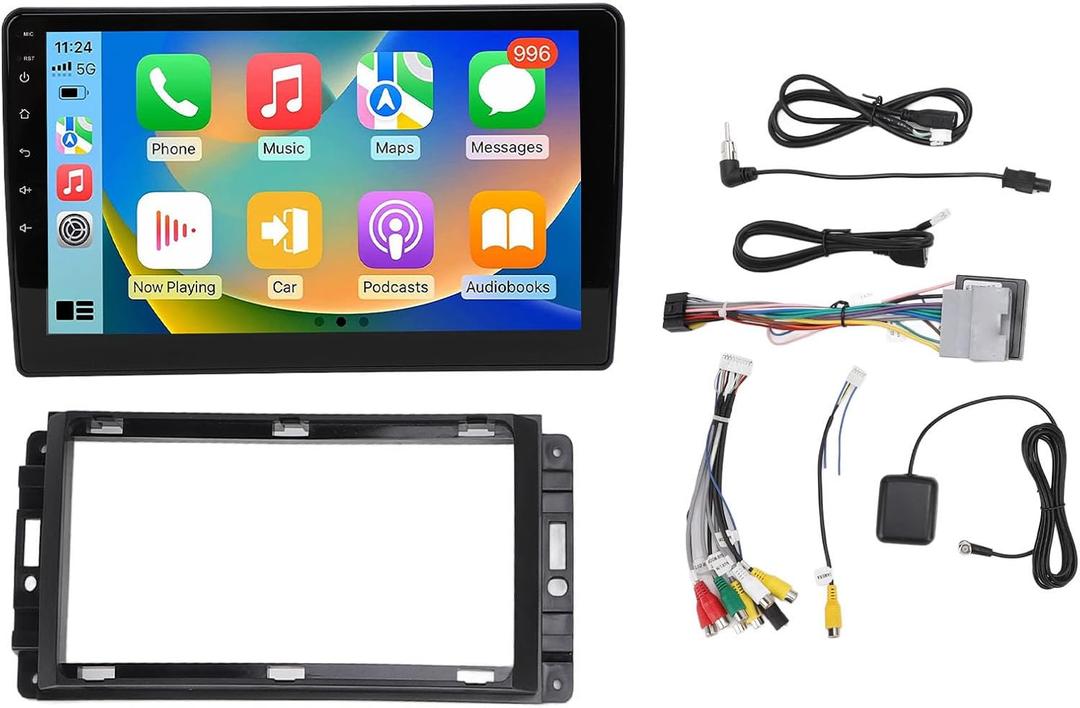 Car Stereo for 13, 10.1 Inch Auto Navigation with Touch Screen, 2 32G RAM ROM, Phone Connectivity, Steering Wheel Control, Online Maps, Mic, Music Streaming