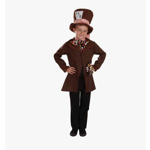 fun shack Mad Hatter Costume Kids, Boys Mad Hatter Costume, Alice in Wonderland Costumes Kids, Boys Halloween Costumes L