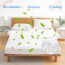 2 Pack Twin Size Premium Waterproof Mattress Protector, Soft Breathable Mattress Pad, Noiseless Waterproof Bed Cover - Stretch to 21" Fitted Deep Pocket Mattress Protection