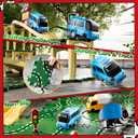 KIZONLY Puzzle Racer Kids Car Track Set, 4-Tier Race Tracks for Kids Ages 3-5 with 3 Cars, Traffic Parts, Trucks for Toddlers 2-4 Years, Floor Puzzle Tracks Car Gift for Boys Girls 3 4 5 Year Old