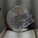 Black Mirror 24"x24" Circular Bathroom Mirror, Wall Mounted Mirror, Black Vanity Wall Mirror Frosted Metal Frame Anti-Rust, Tempered Glass Hangs Horizontally Mirror for Bedroom, Entryway, Living Room