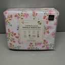 RUVANTI 100% Cotton Sheets  Split King Size Percale Bedding, Cooling & Breathable Floral Design, Durable with a Crisp, Soft & Comfortable Feel, 16" Deep Pocket, 5-Piece Set, Bloomex