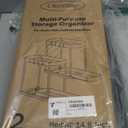 2 Pack Pull Out Spice Rack Organizer for Cabinet, 2 Tier Metal Slide Out Seasoning Organizer and Storage Heavy Duty Vertical Spice Rack Shelf Pullout for Kitchen Cabinets No Drilling (Black)