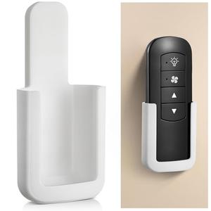 Saillong 1 Pack Ceiling Fan Remote Control Holder with Screws Wall Mount Fan Remote Bracket (White)