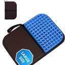 Gel Seat Cushion, Portable Travel Cushion for Long Sitting, Thick & Foldable, 16.5" x 12" Large Size Chair Seat Cushions for Office Chair Car Wheelchair, Relief Sciatica Coccyx Pain