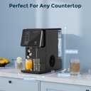 Electactic Countertop Ice Maker with Water Dispenser, Fast Ice Making, Portable Self-Cleaning Ice Machine with 3.3L Water Tank & 1L Ice Storage, Compact Ice Cube Maker for Home Kitchen Office Party