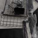 ADBIU Fit Sink 24.5"- 35.5" L Over Sink Dish Drying Rack (Expandable Dimension) Snap-On Design 2 Tier Large Kitchen Dish Rack Stainless Steel Counter Organization and Storage