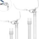 2PCs Replacement Tubing and Support Set for Airfit P10, Short Tube & Supportive Frame Assembly with Improved Swivel Design, Added Flexibility & ComfortItAll Supplies for CPAP Users