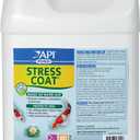 API POND STRESS COAT (1 Gallon) Pond Water Conditioner - Quickly Makes Tap Water Safe for Fish & Plants - Up to 15360 Gallons - Removes Chlorine, Ammonia & More - Natural Aloe Vera