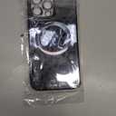 for iPhone 14 Pro Max Case Magnetic,Soft Cute Luxury Leopard Cheetah Pattern Plating Glitter Bling Phone Case Compatible with MagSafe Clear Shockproof Back Cover for Women Girl 6.7"-Black