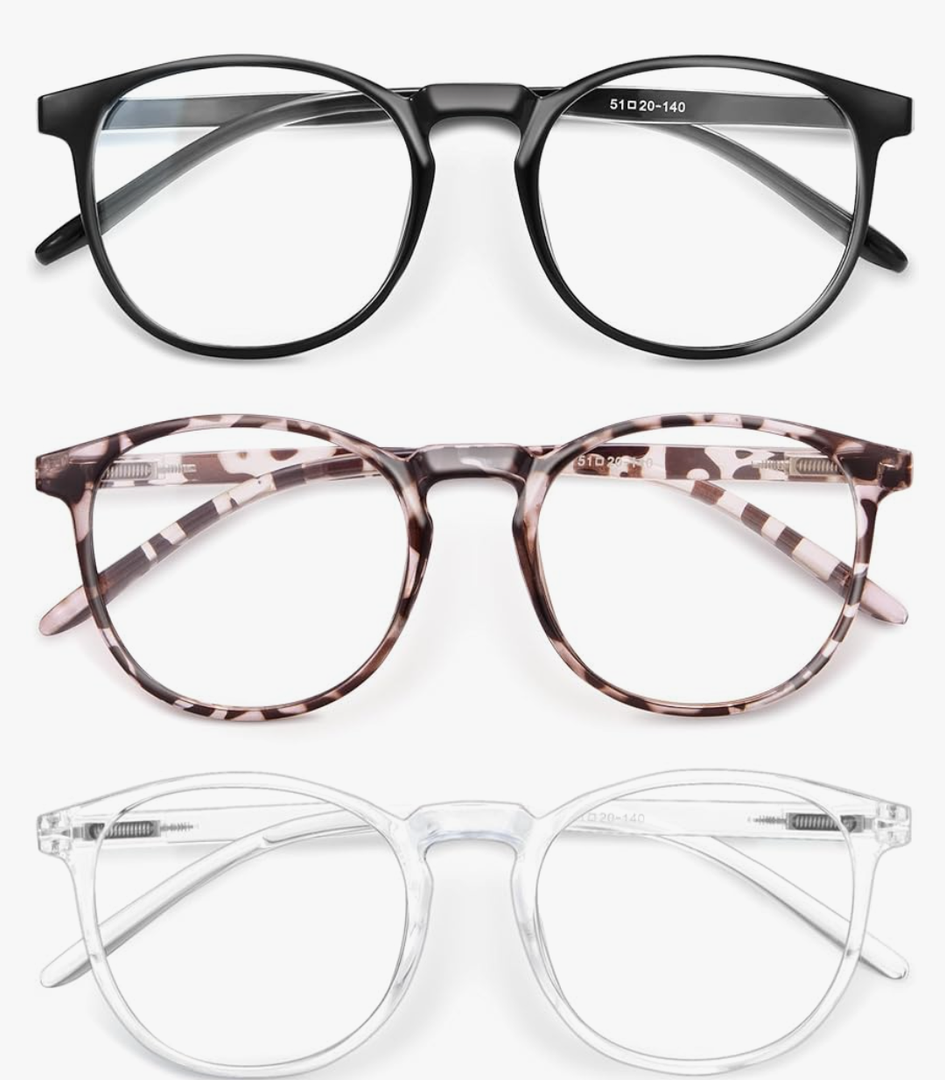IBOANN Iconic Blue Light Glasses for Woman - Computer Glasses 99% Blue Light Blocking - Anti Eyestrain & UV Glare Protection