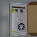 ALITOVE AC 110V/220V to DC 12V 30A 360W Universal Regulated Switching Power Supply Transformer Adapter LED Driver for LED Strip, CCTV Camera System, Radio (Silvery)