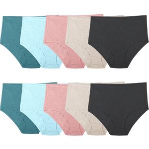 Fruit of the Loom Women's Beyondsoft Underwear, Super Soft Designed with Comfort in Mind (Plus Size Brief - Cotton Blend - 10 Pack - Teal/Pink/Black) Fruit of the Loom Women's Beyondsoft Underwear, Super Soft Designed with Comfort in Mind (Plus Size Brief - Cotton Blend - 10 Pack - Teal/Pink/Black)