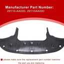 SecosAutoparts Engine Splash Shield Undercar Cover Compatible with Hyundai Elantra 2021 2022 2023 Replace# 29110AA000